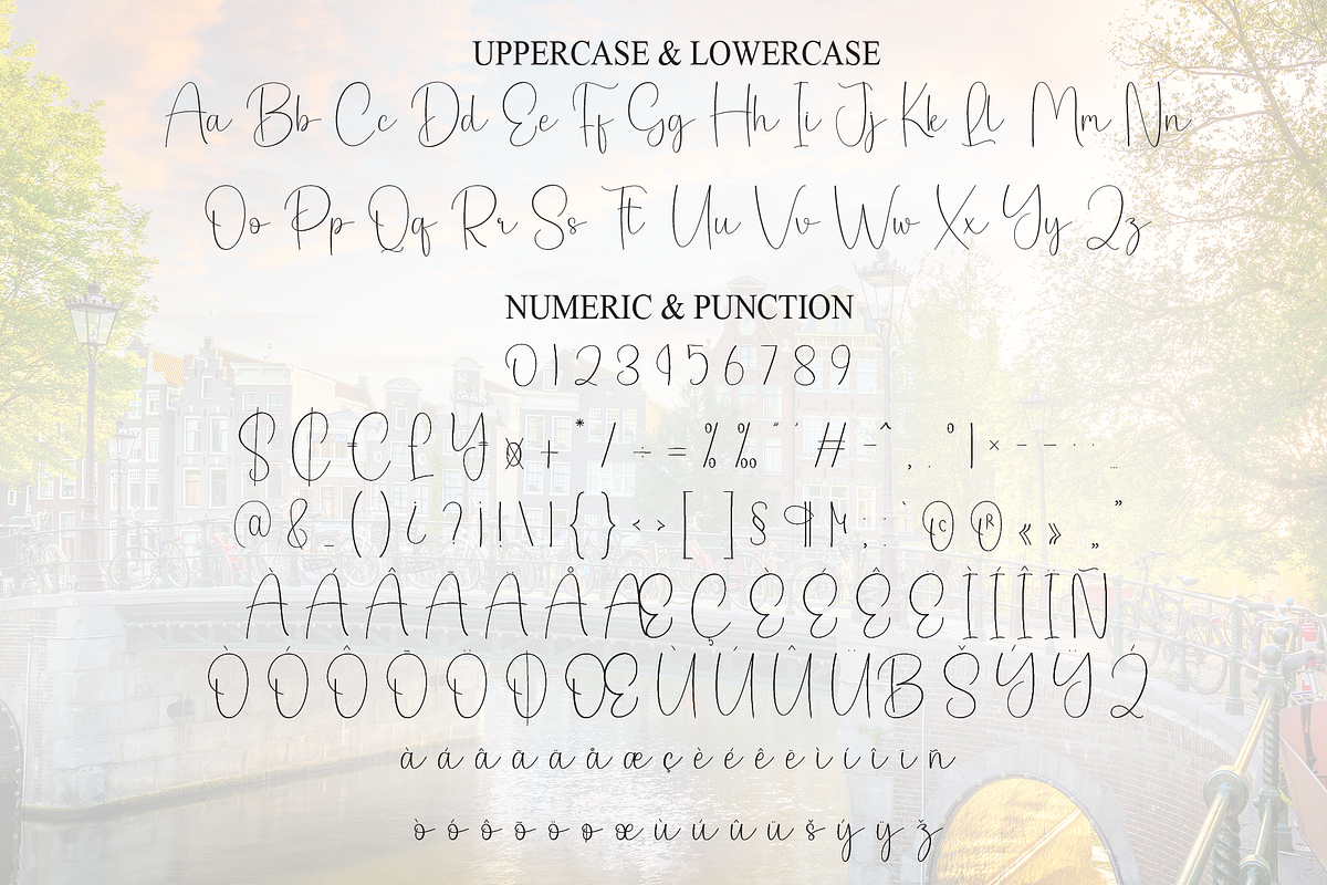 Simple Amsterdam | Script Font, a Handwritten Font by Scratchones (Photo 7 of 9)