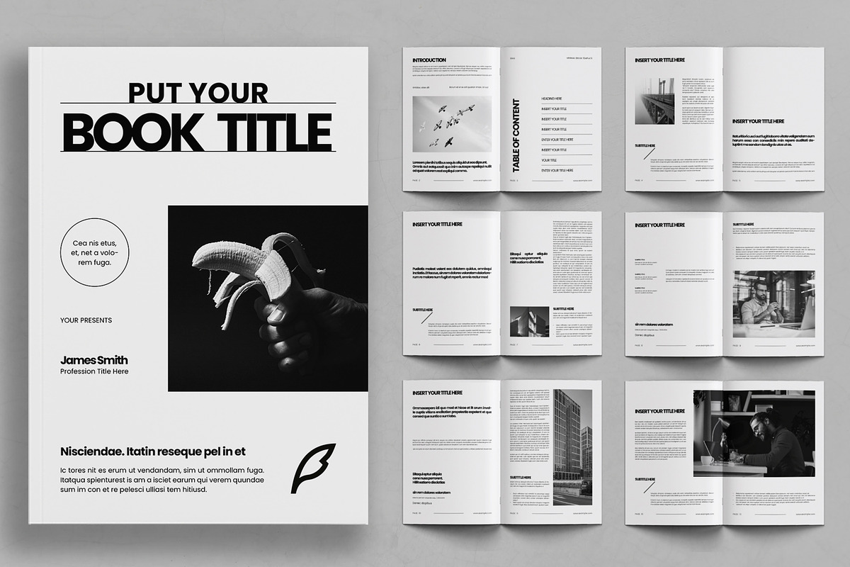 Minimal Editorial Book Layout, a Magazine Template by ContestDesign (Photo 1 of 3)