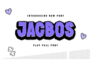 Jacbos, a Sans Serif Font by twinstd (Thumbnail 1 of 11)