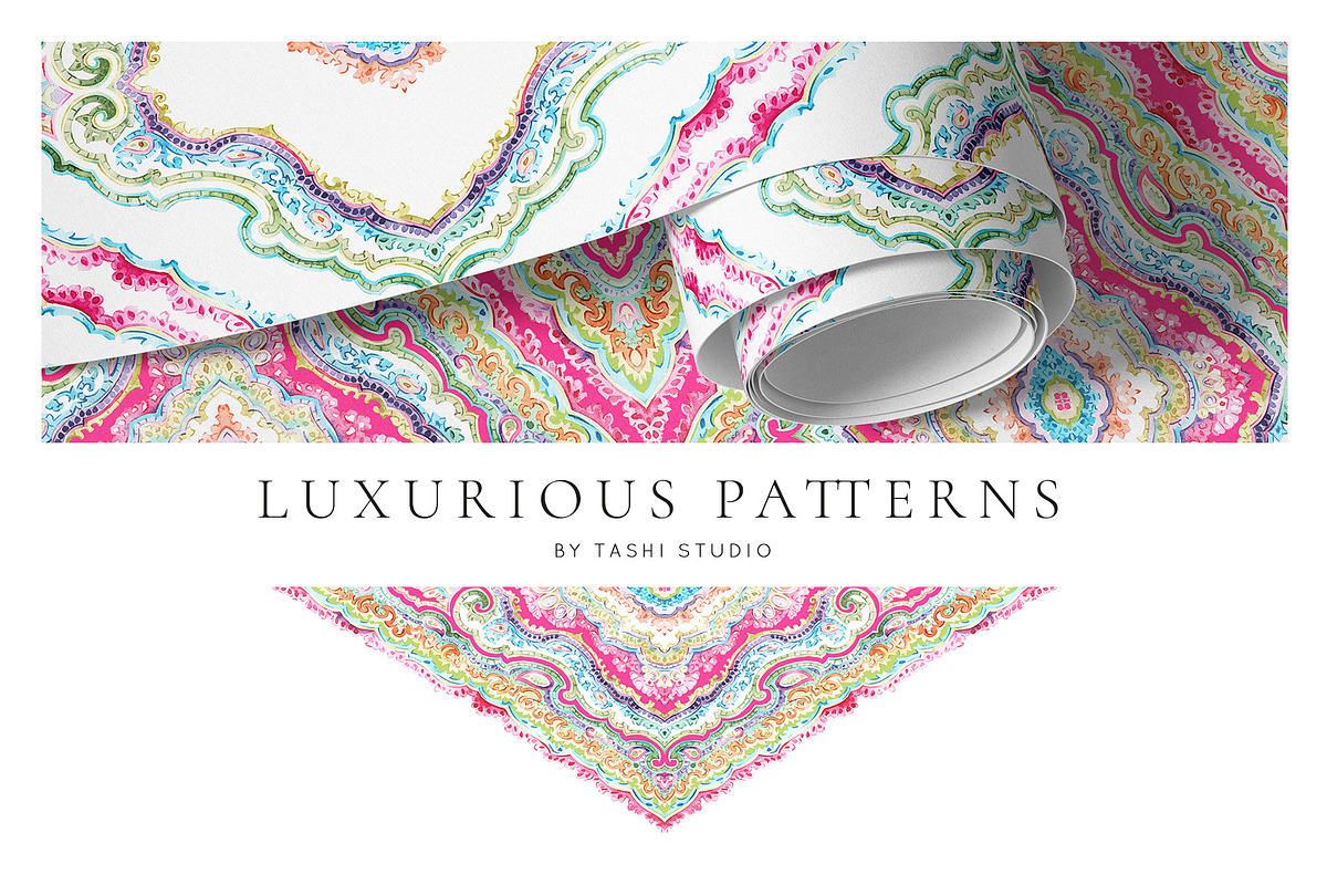 Ethnique, hand painted watercolours!, a Pattern Graphic by TSTUDIO (Photo 9 of 14)