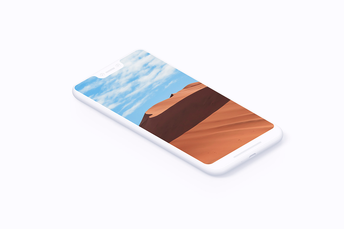 Pixel 3XL - 21 Clay Mockups - PSD, an iPhone Mockup by Asylab (Photo 12 of 73)