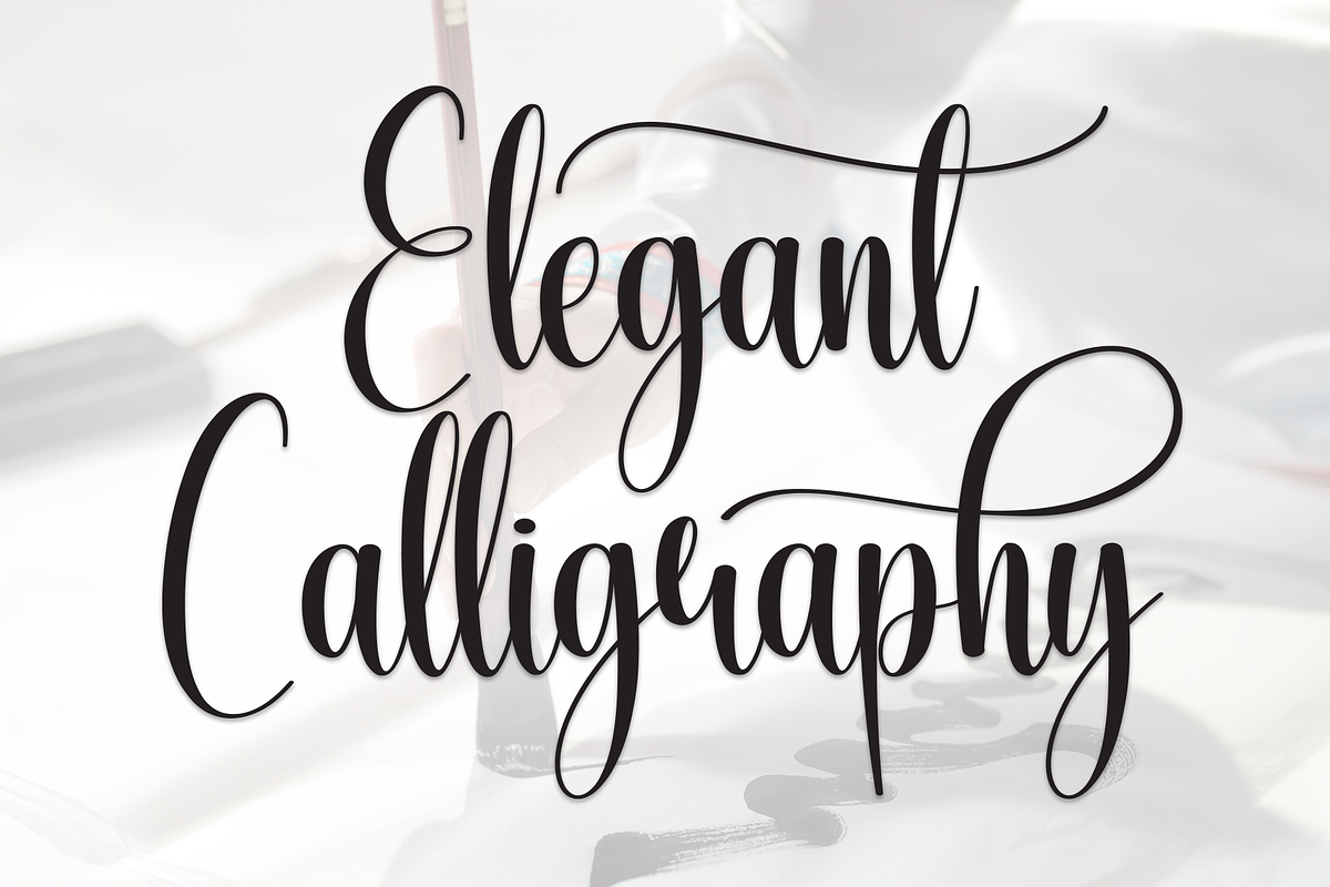 Elegant Calligraphy | Script Font, a Handwritten Font by Scratchones (Photo 1 of 9)