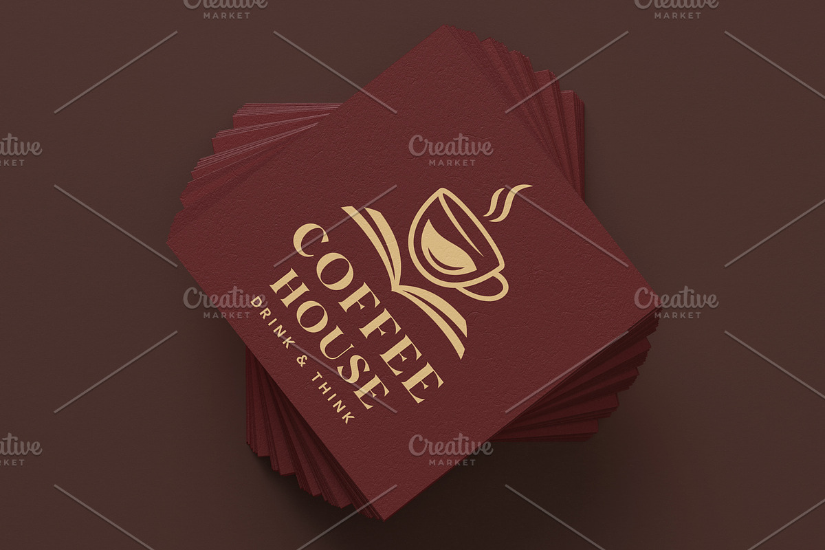 Coffee Cup Logo, Coffee And Book, an Object Illustration by PushLogo (Photo 3 of 3)