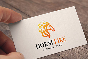 Horse Fire Logo