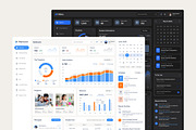 Multipurpose Admin Dashboard UI, an UI Kit Template by peterdraw (Thumbnail 2 of 7)