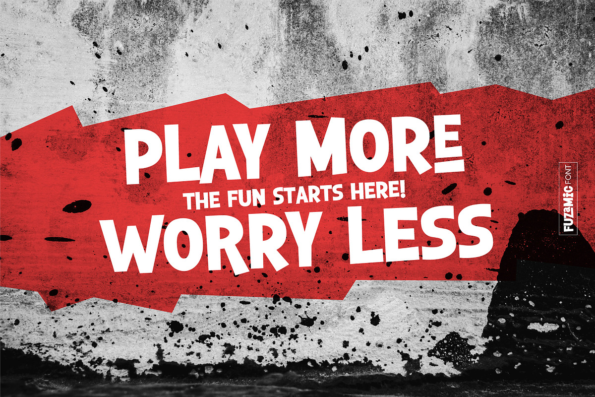Fuzamic – Playful Comic Font, a Sans Serif Font by Salamahtype (Photo 5 of 7)