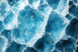 Beautiful close-up of ice chunks rev, a Photo by Tanuart