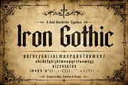 Iron Gothic, a Blackletter Font by Wow Magic (Thumbnail 2 of 5)
