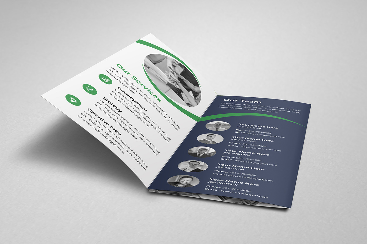 Business Trifold Brochure V2, a Brochure Template by SamiSimply7 (Photo 4 of 5)