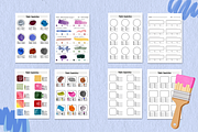 Printable Paint Swatch Sheets Bundle, a Stationery Template by Wicked Creative (Thumbnail 9 of 11)