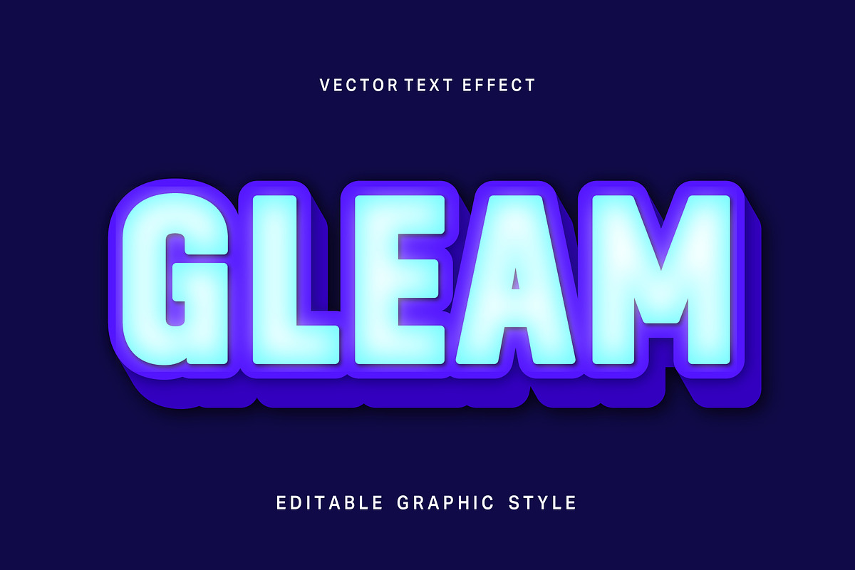 Neon Glow Bold Text Effect
