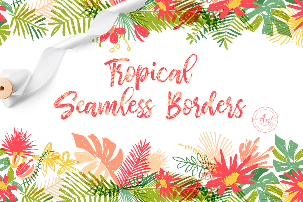 Let's Flamingle tropical collection, a Decorative Illustration by antuanetto (Photo 9 of 16)