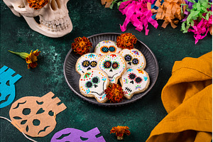 Mexican Halloween Dia de los Muertos, a Holiday Photo by Yulia Furman