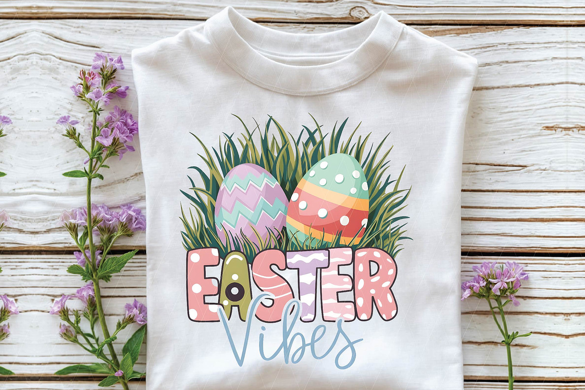 Happy Easter Day Easter Vibes Png, an Illustration by DreamPrint404 (Photo 6 of 7)