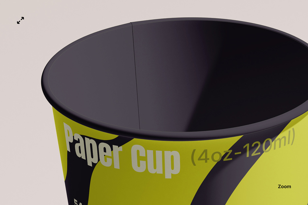 Paper cup (4oz - 120ml), a Cups & Container Mockup by Opaq Studio (Photo 6 of 7)