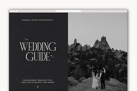 Showit Wedding Guide Template, a Landing Page Template by Rachel Kick