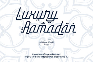 Luxury Ramadan