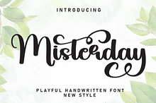 Misterday | Script Font
