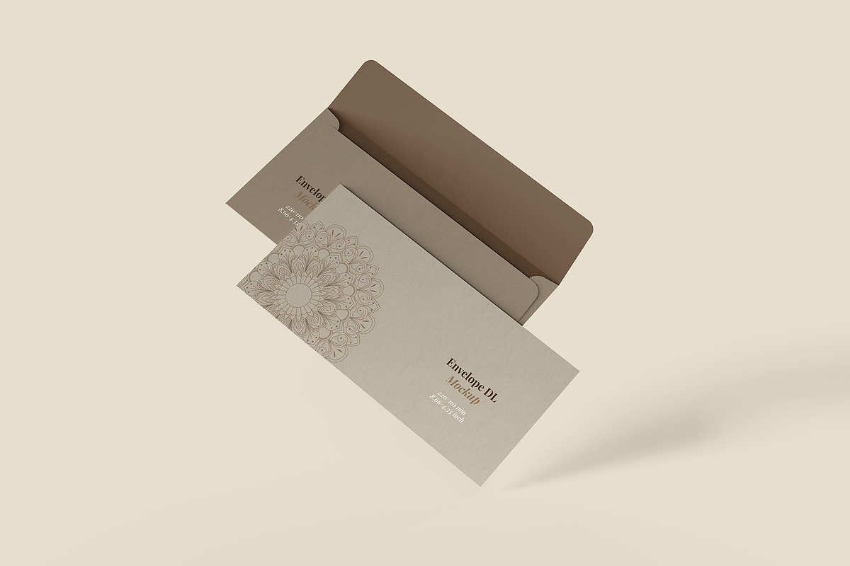 Envelope DL Mockup - 12 Views, an Advertising Mockup by Illusiongraphic (Photo 3 of 27)
