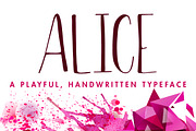 Alice, a Handwritten Font by Kelly Fisher Designs (Thumbnail 1 of 2)