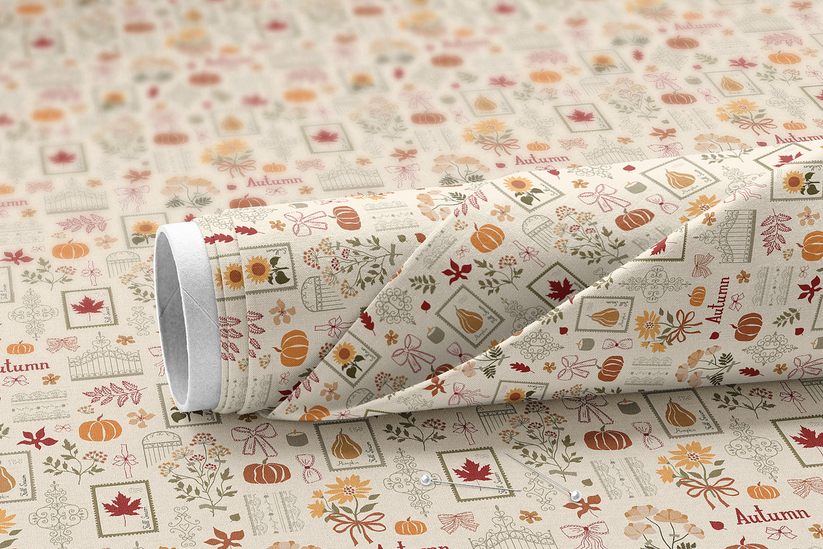 Autumn lace patterns Vector, a Pattern Graphic by Tani Kuzminka (Photo 18 of 24)
