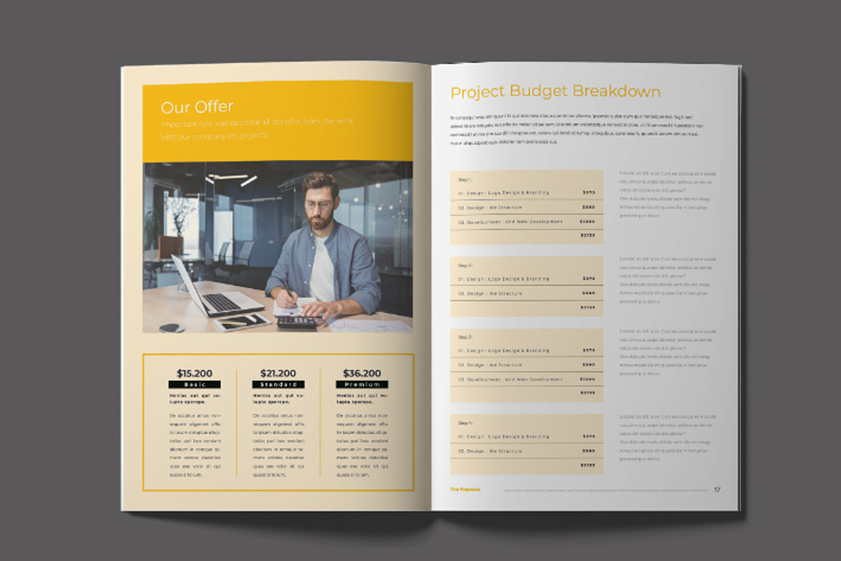 Proposal Template Layout, a Brochure Template by X-Type (Photo 8 of 10)
