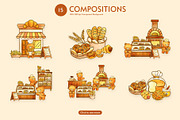 Bear Hug Bakery – Digital Hand-Drawn, an Animal Illustration by CreativeValuation (Thumbnail 3 of 10)