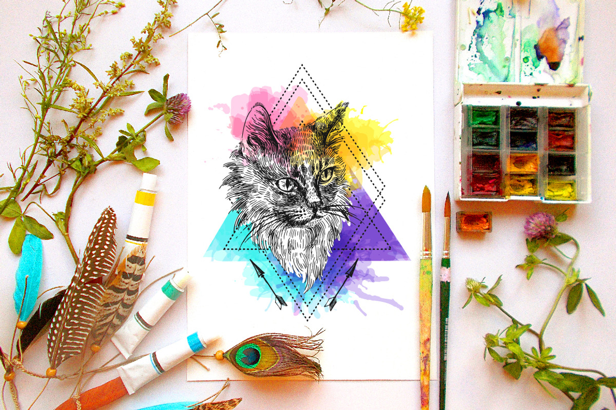 Boho animals 2, an Animal Illustration by Steshnikova (Photo 3 of 6)