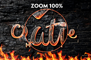 Fire Art Photoshop Style, a Layer Style Add-On by Chuhe86 (Thumbnail 3 of 3)