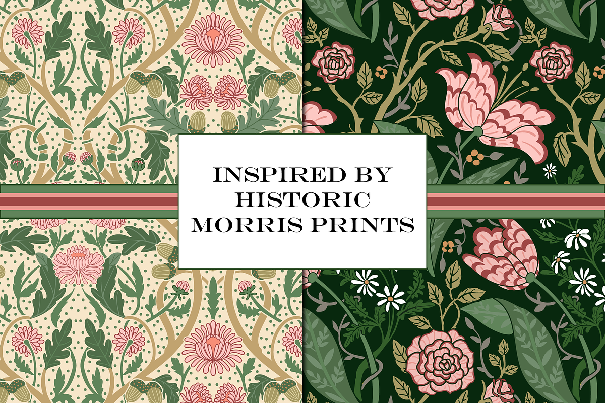 William Morris Patterns Floral, a Pattern Graphic by RachelStudio (Photo 3 of 10)