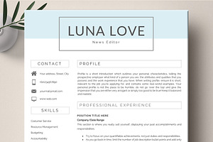 Creative Resume Template Word