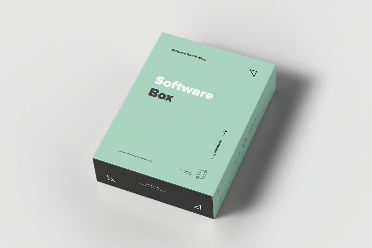 Software Box Mock-up, a Product Mockup by zippypixelstudio (Photo 4 of 16)