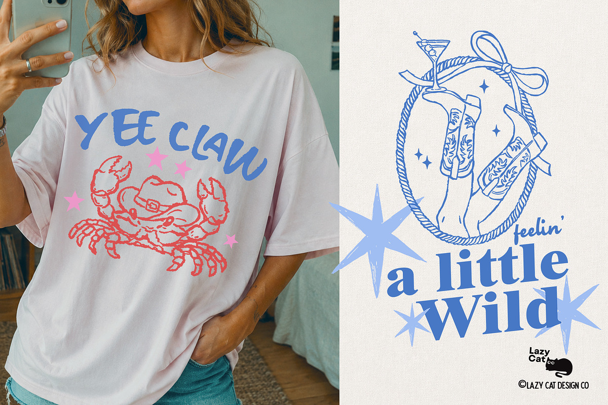 Western Cowgirl Collection, an Object Graphic by Lazy Cat (Photo 6 of 6)