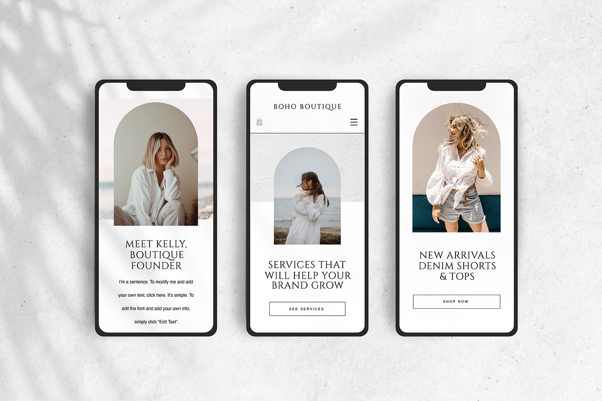 Boho Wix Website Template, a Wix Template by Studio Luxe Creative (Photo 5 of 12)
