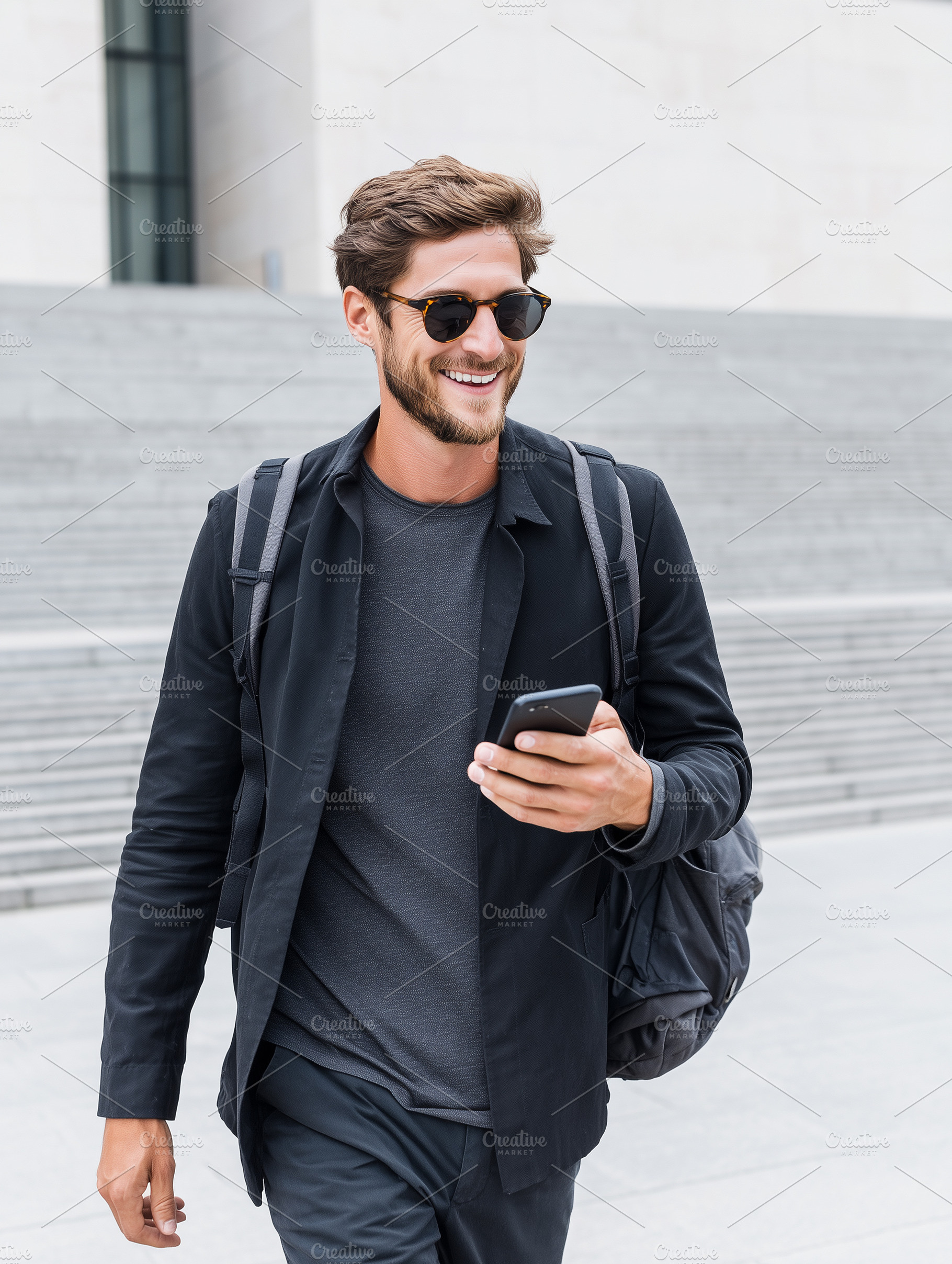 Smiling stylish young man, a Person Photo by MistyDay