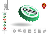 Bottle Cap Mock-Up, a Packaging Mockup by akropol (Thumbnail 3 of 10)