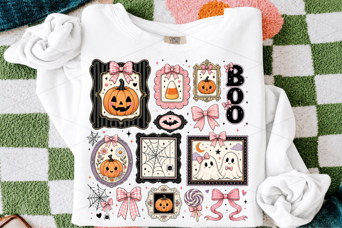 Spooky Boo Halloween Frame PNG, a Seasonal Illustration by OK Design (Photo 1 of 5)