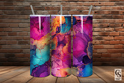 Rainbow Alcohol Ink Backgrounds, a Background Graphic by Creative Store (Thumbnail 3 of 4)