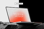 Macbook Mockup on Stone, a Mac Mockup by sagesmask.com (Thumbnail 8 of 14)
