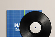 Vinyl Record and Album Sleeve Mockup, a Packaging Mockup by Pixel Foundry (Thumbnail 5 of 6)
