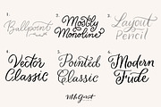 Procreate Lettering Brushes Classic, a Brush Add-On by Mila Garret (Thumbnail 4 of 7)