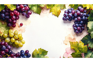 Watercolor frame of purple and green, an Arts & Entertainment Photo by Igor Tichonow