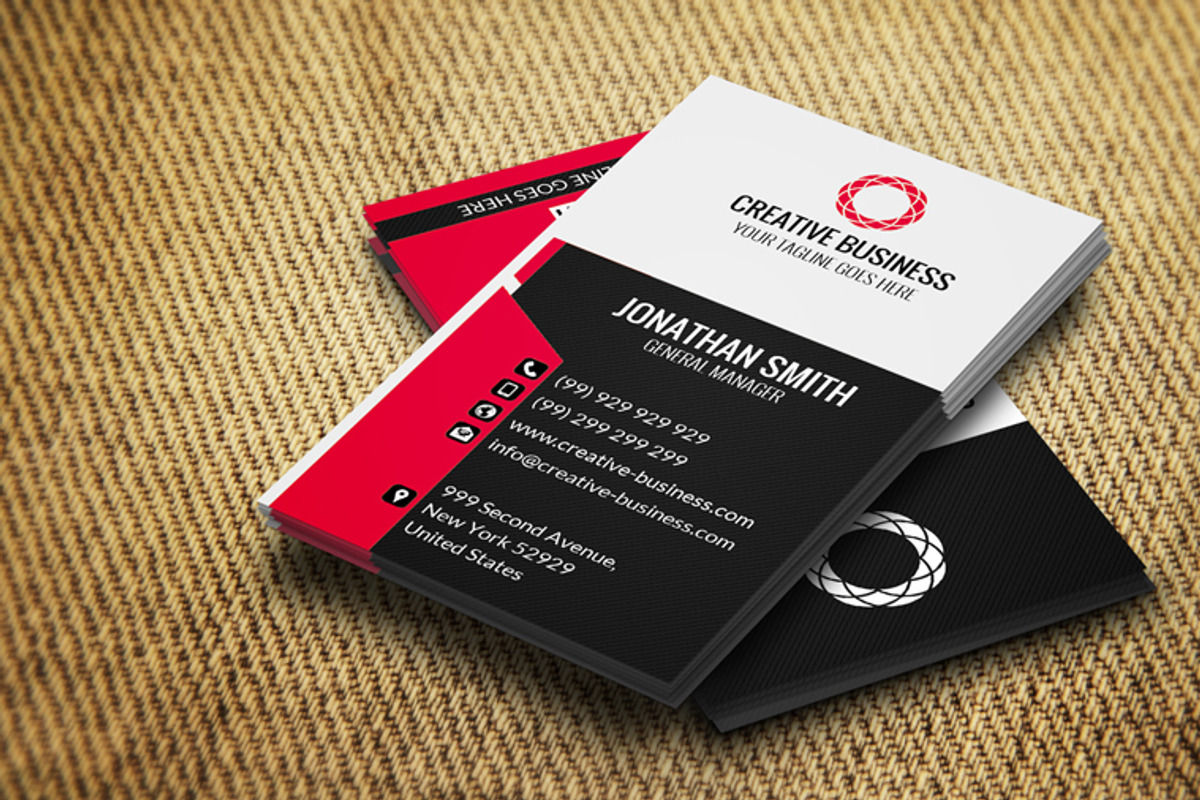 Corporate Business Card CM048, a Business Card Template by annozio (Photo 3 of 4)