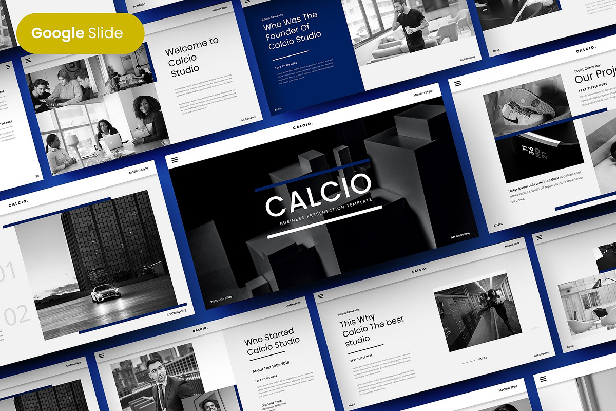 Calsio - Business Google Slide, a Presentation Template by Dens Creative Studio (Photo 1 of 6)