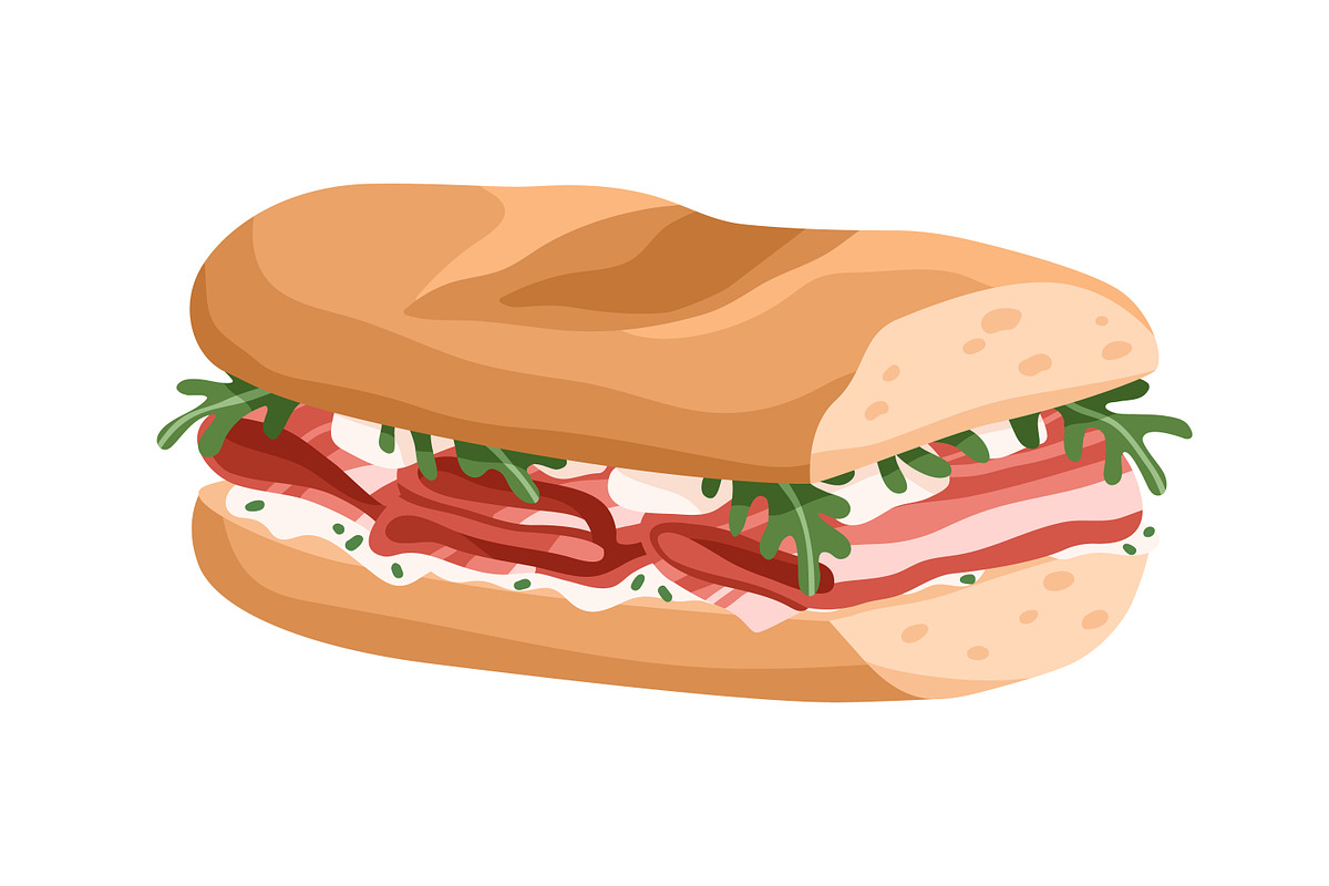 Sandwiches, toasts and burgers set, a Food Illustration by Good Studio (Photo 21 of 21)