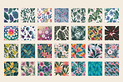 Tropical Floral Pattern Bundle, a Background Graphic by Daffodil Dream Studio (Thumbnail 2 of 3)