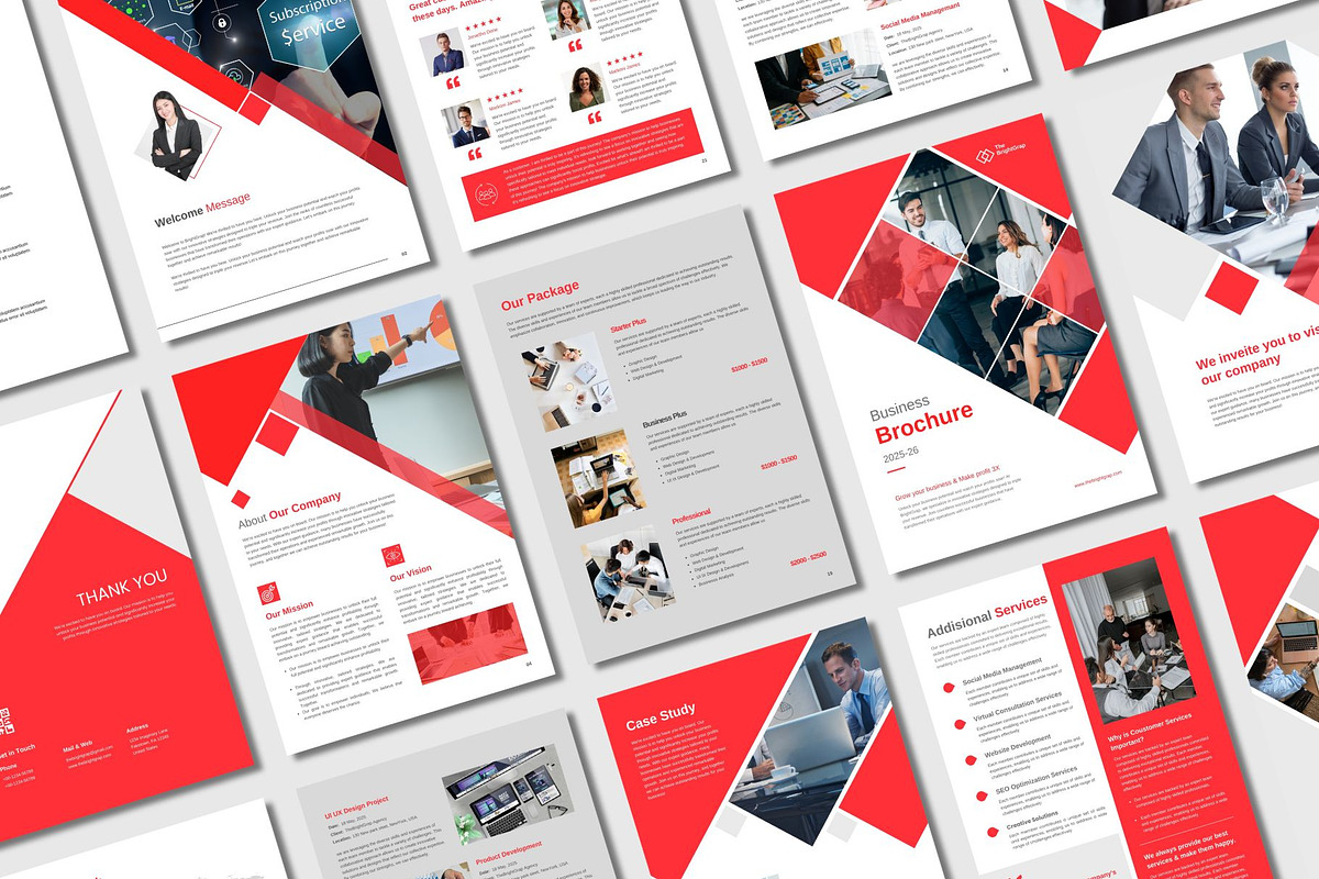 Corporate Brochure Canva Template, a Brochure Template by TheBrightGrap (Photo 6 of 10)