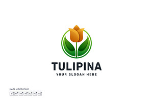 Tulip Gradient Colorful Vector Logo, a Branding & Logo Template by yuanesei