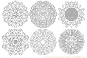 Grey Doilies Clipart & Vectors, an Illustration by Amanda Ilkov (Thumbnail 3 of 4)