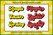 Hostage -Retro Font (New Update), a Script Font by Letter Fresh (Thumbnail 2 of 9)